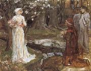 John William Waterhouse Dante and Beatrice France oil painting artist
